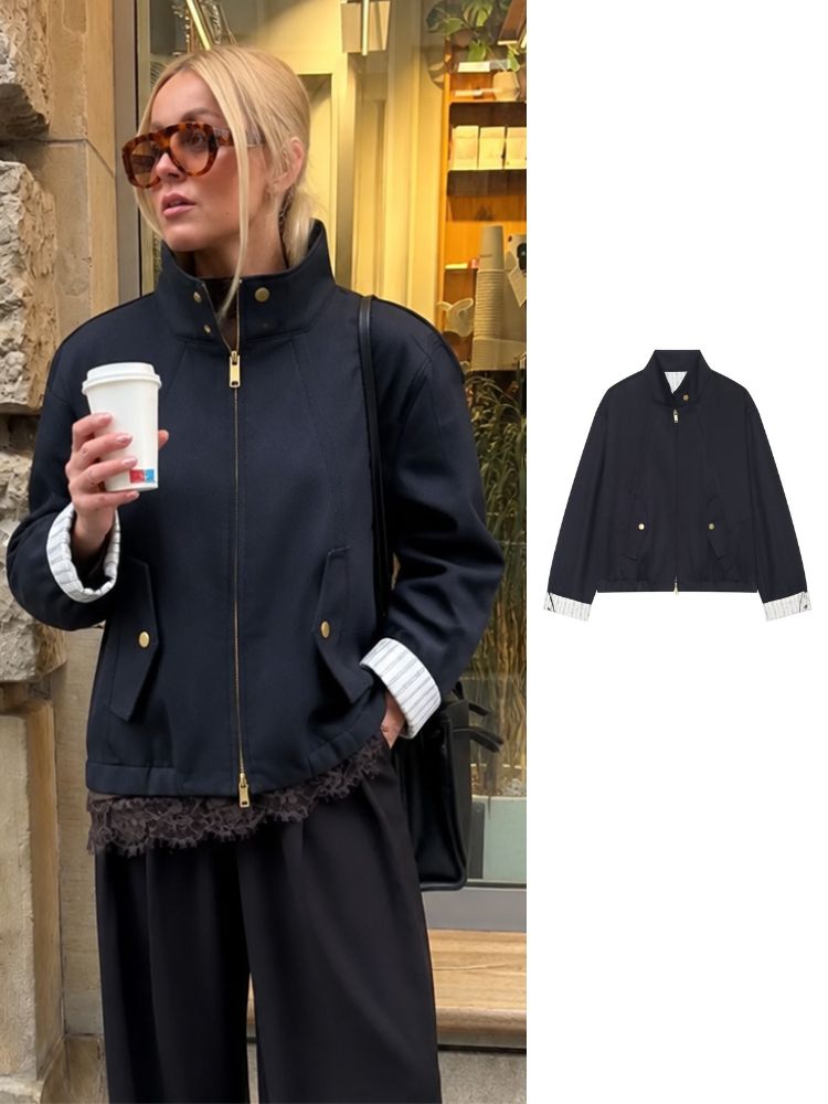 Women'S Fashion Utility Jacket - HH 여성용 짧은 유틸리티 봄버 재킷