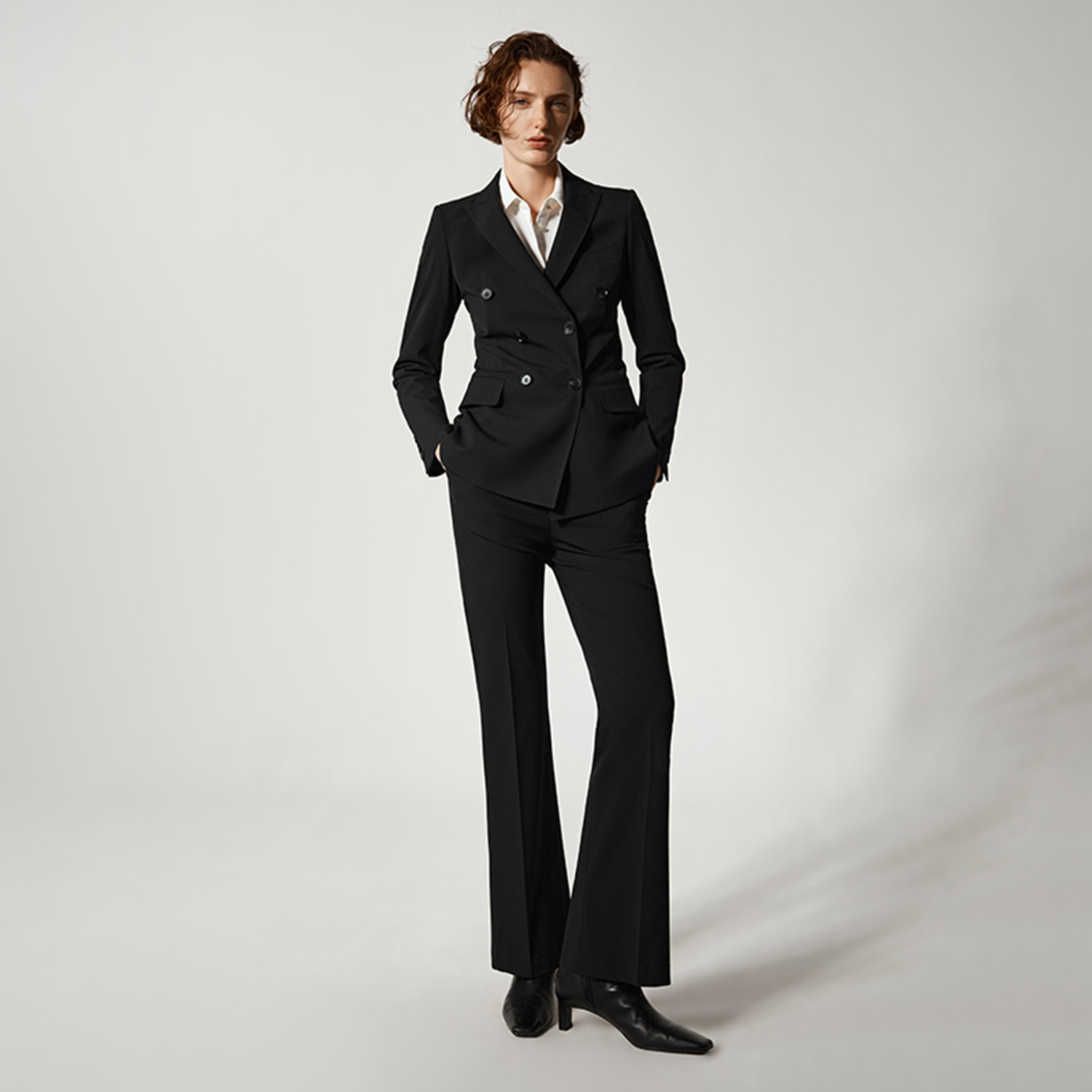 Women'S Fashion Blazer - 올링젤틀 여성 팬츠슈트 2피스 세트 더블