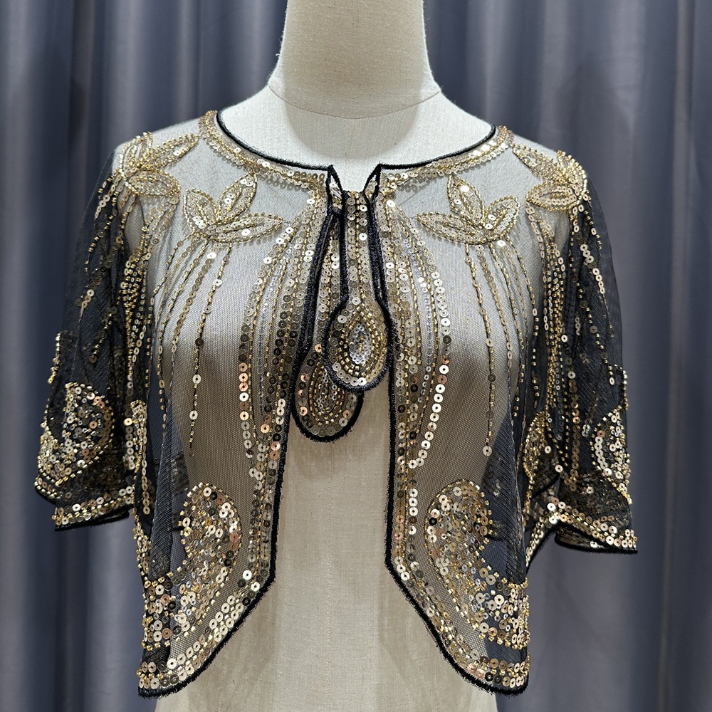Women'S Fashion Of The 1920S - 빈티지 1920년대 플래퍼 숄 반짝이는 스팽글