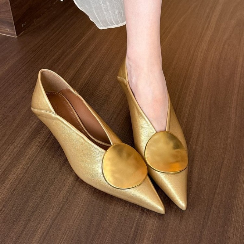 Women'S Fashion Footwear - 2025 봄 여름 포인티드 토 슬립온