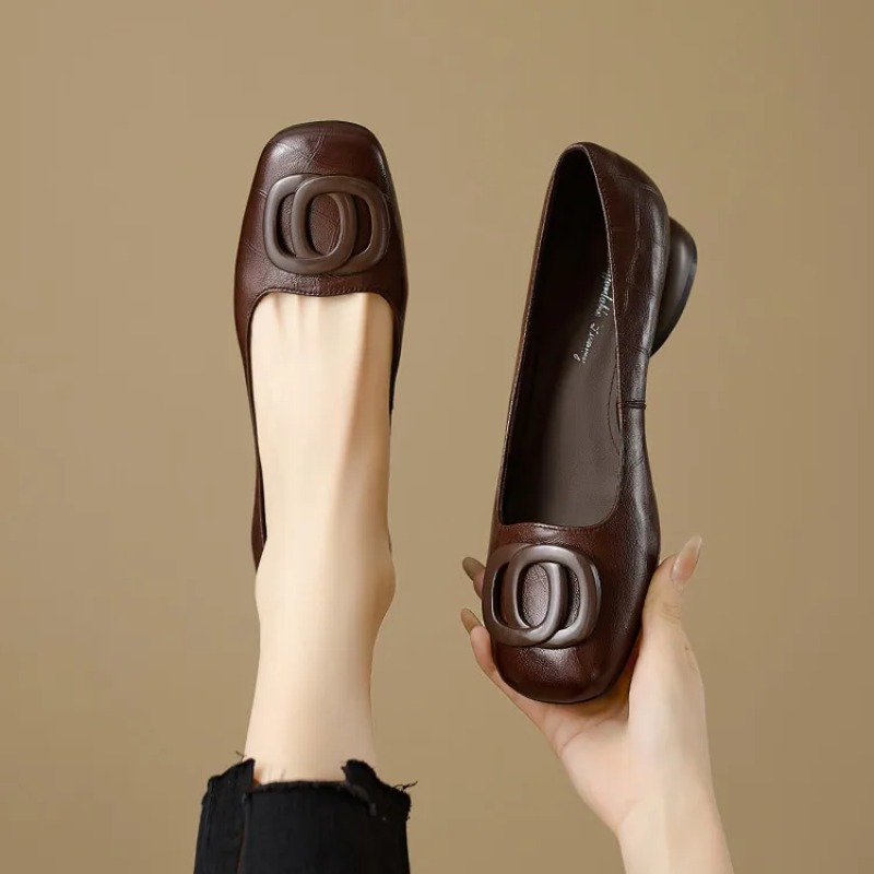 Women'S Fashion Footwear - 프랑스 스타일 여성 펌프스 가죽 신발