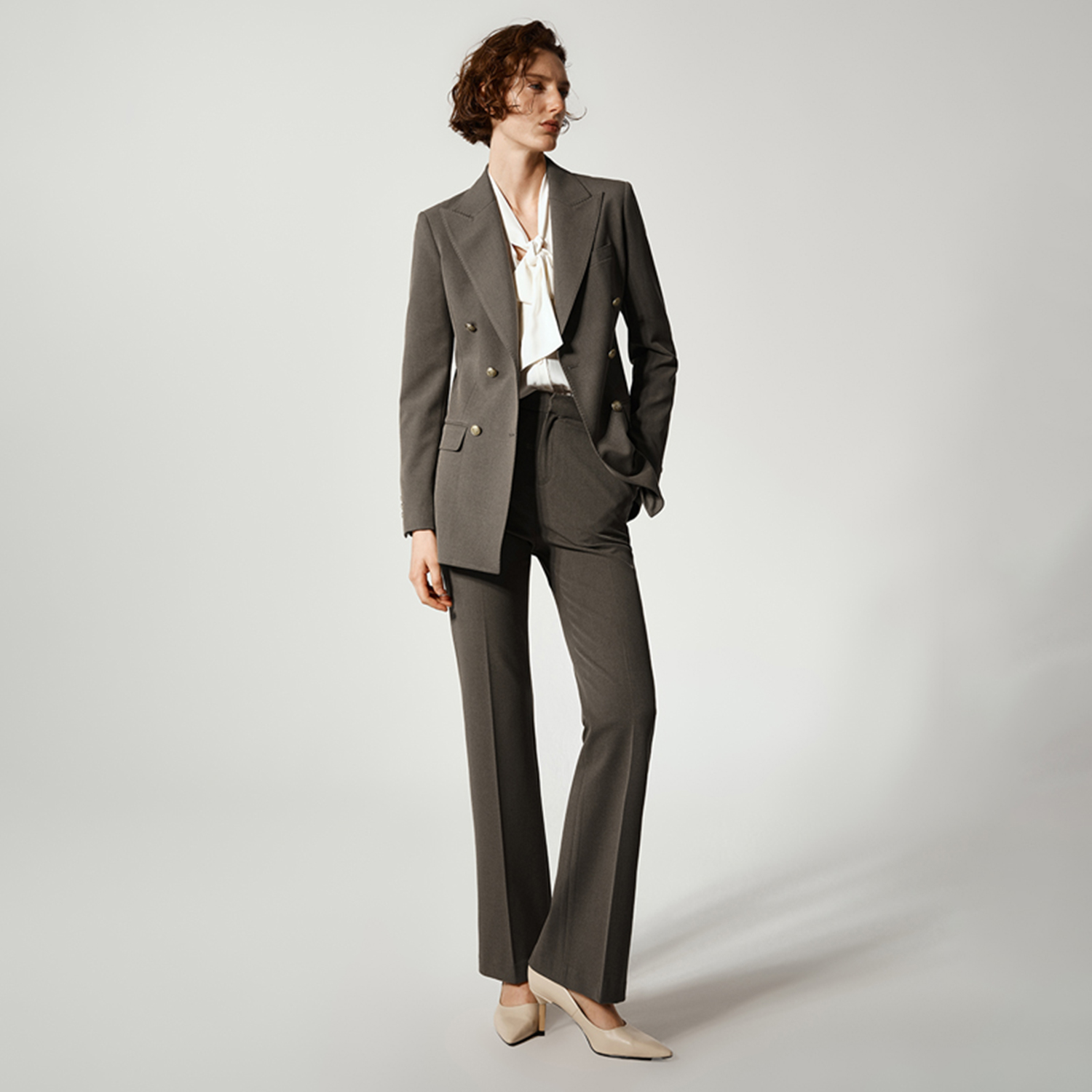 Women'S Fashion Blazer - 올링젤틀 여성 팬츠슈트 2피스 세트 클래식