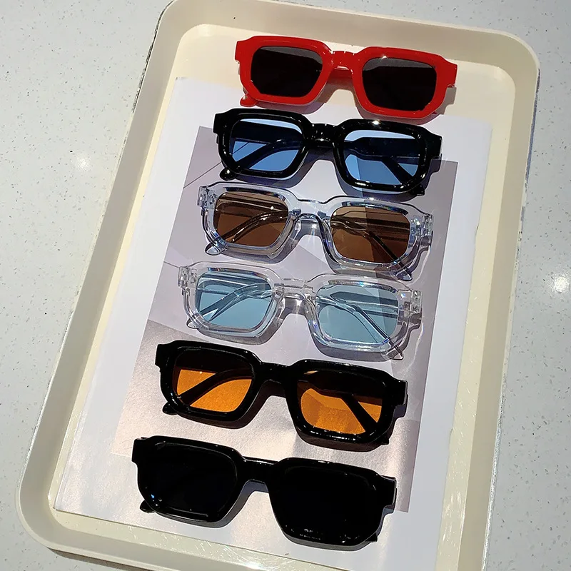 Women'S Fashion Reading Glasses - 빈티지 직사각형 프레임 선글라스 야외 남성