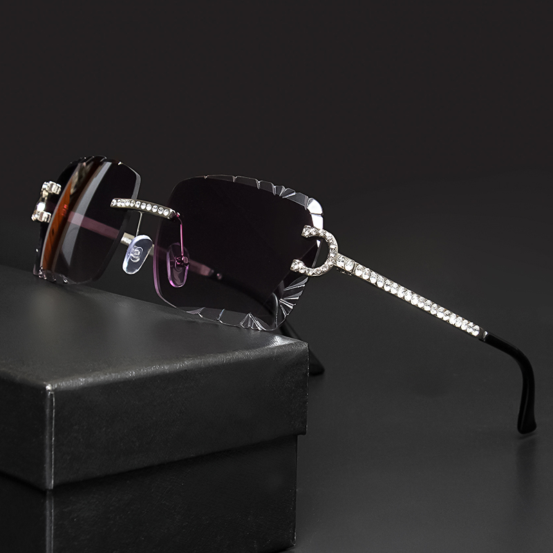 Women'S Fashion Reading Glasses - 패션 무테 사각형 선글라스 빈티지 다이아몬드