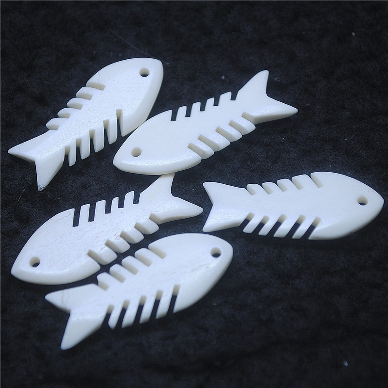 5PCS 새로운 흰색 뼈 펜던트 34X13MM 매력 여 - Women Fashion Nz 리뷰 및 가격