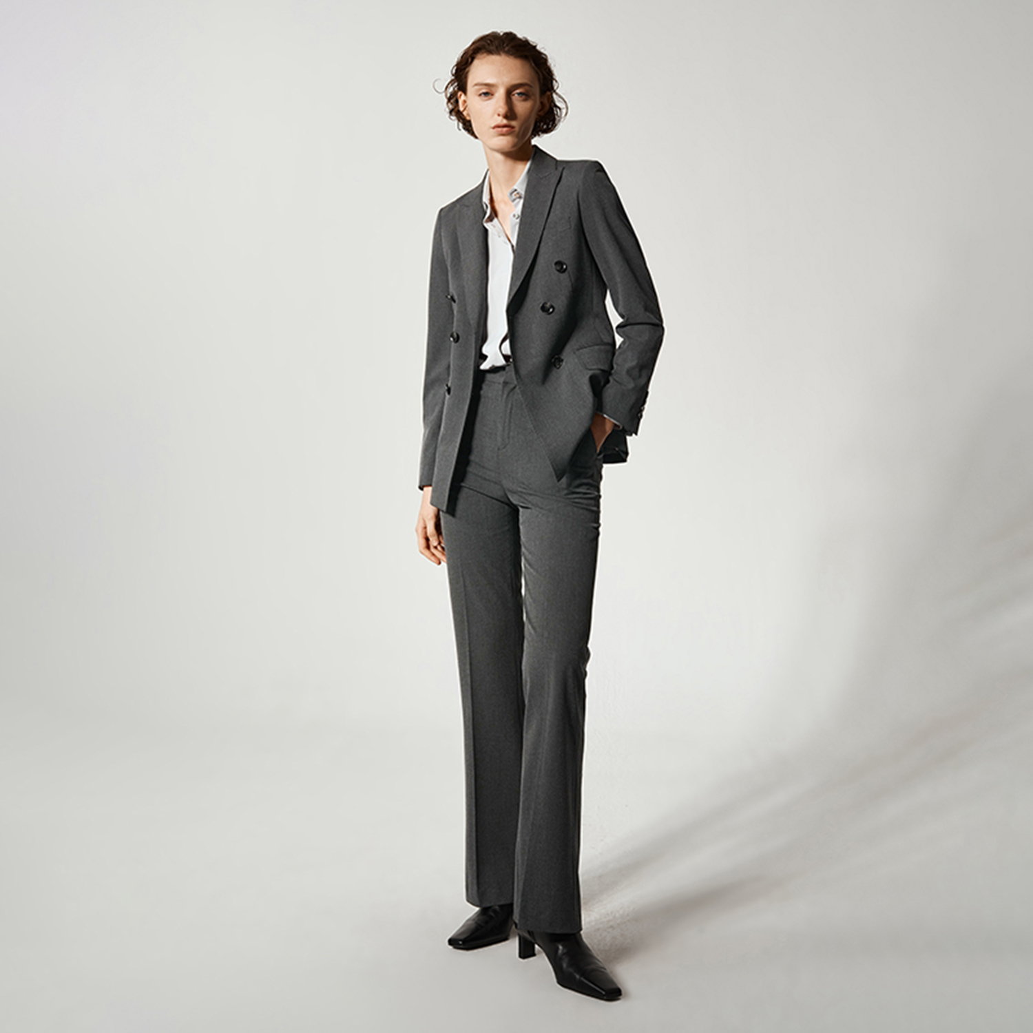 올링젤틀 여성 팬츠슈트 2피스 세트 더블 브레스티드 여 - Women'S Fashion Blazer 리뷰 및 가격