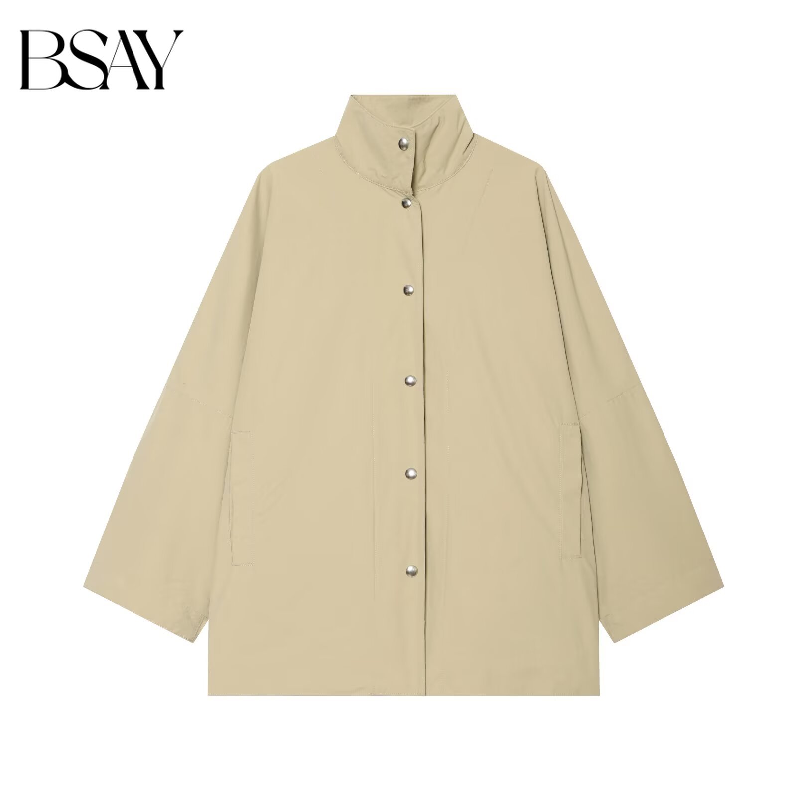 BSAY 2026 여성용 패션 오버사이즈 스탠드 칼라  - Women'S Fashion Utility Jacket 리뷰 및 가격