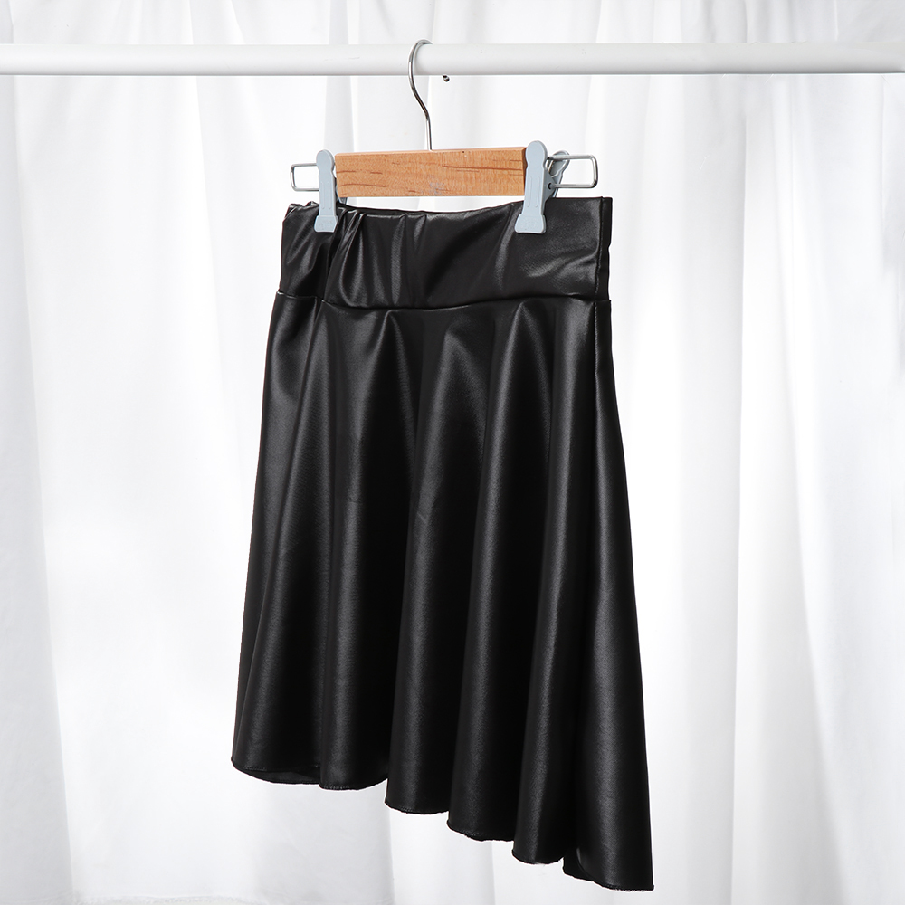 여성 가짜 가죽 스커트 높은 허리 탄성 미니 높은 허리 - Pleated Skirt Women 리뷰 및 가격