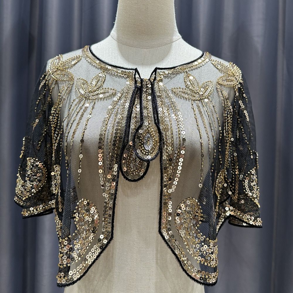 빈티지 1920년대 플래퍼 숄 반짝이는 스팽글 레이스  - Women'S Fashion Of The 1920S 리뷰 및 가격