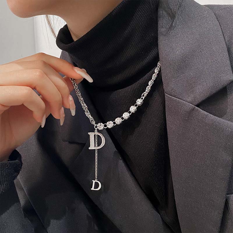 럭셔리 D 목걸이 여성, 글자 복제 디자이너 초카 브랜 - Women Fashion Brand Logo 리뷰 및 가격