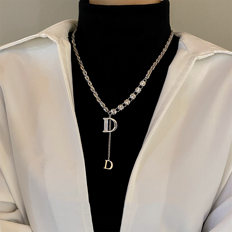 럭셔리 D 목걸이 여성, 글자 복제 디자이너 초카 브랜 - Women Fashion Brand Logo 리뷰 및 가격