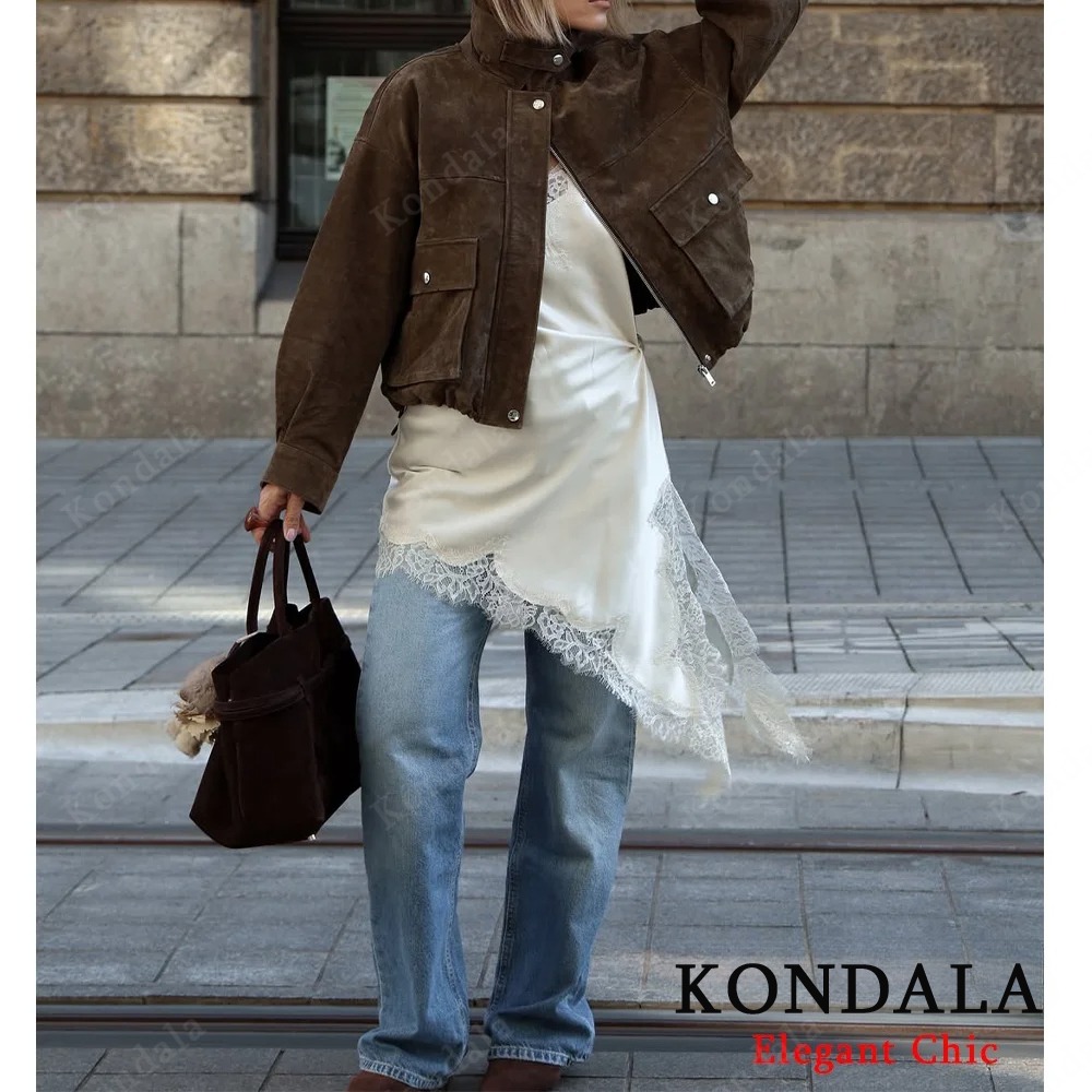KONDALA 여성 다용도 레이스 미니 드레스 비대칭  - Women'S Fashion Trends Fall 2025 리뷰 및 가격