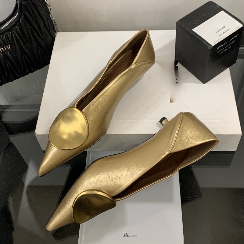 2025 봄 여름 포인티드 토 슬립온 여성 플랫 슈즈  - Women'S Fashion Footwear 리뷰 및 가격