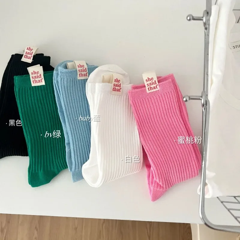 일본 복고풍 천 라벨 그녀가 말한 여성용 양말 봄 여름 - Women'S Fashion Labels 리뷰 및 가격