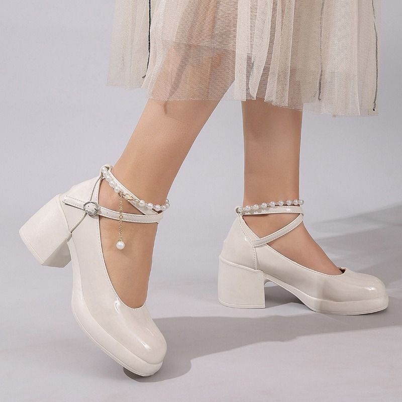 새로운 여성 펌프스 슈즈 패션 크로스 스트랩 여성용 얕 - Women'S Fashion Footwear 리뷰 및 가격