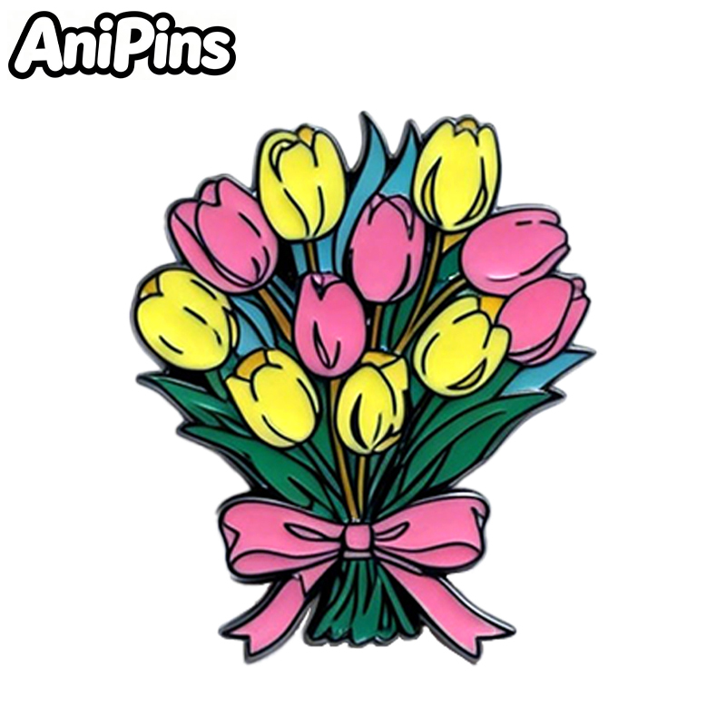 AniPins 꽃다발 꽃 딸기 핀 여성 의류 배낭 4  - Women'S Fashion Labels 리뷰 및 가격