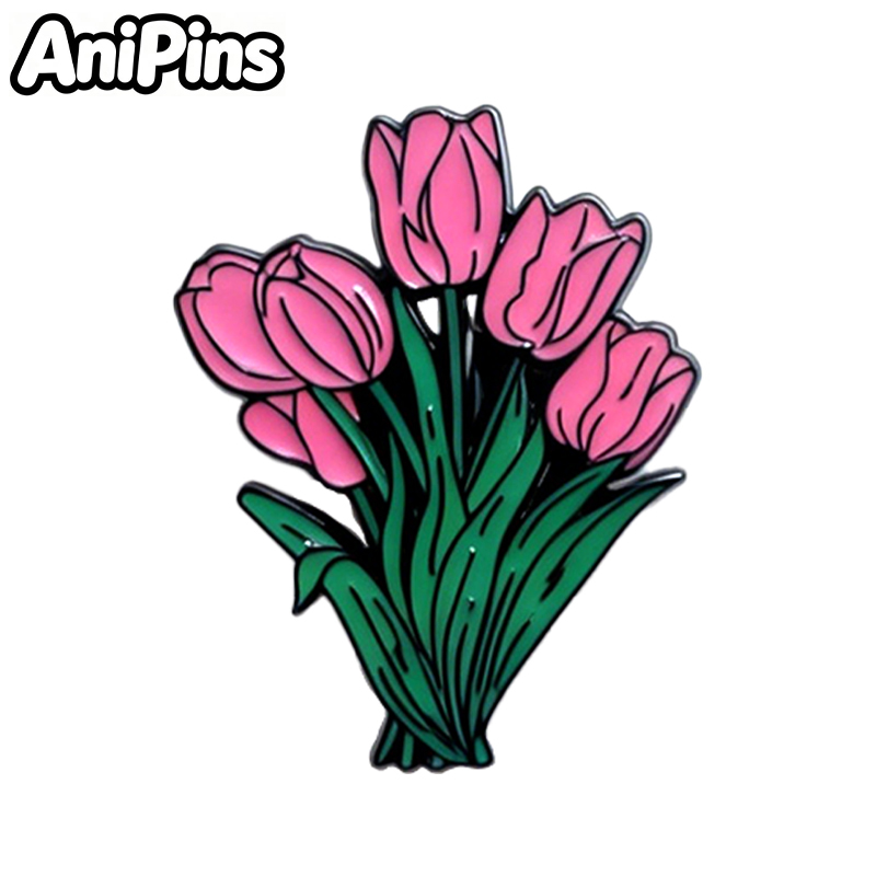AniPins 꽃다발 꽃 딸기 핀 여성 의류 배낭 4  - Women'S Fashion Labels 리뷰 및 가격