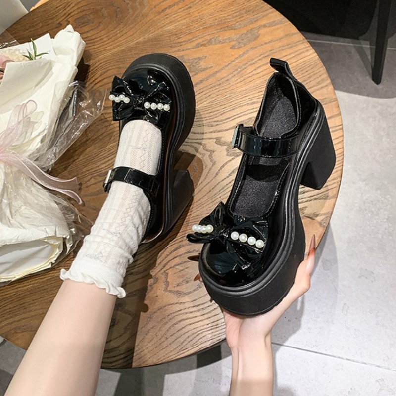 2026 로리타 슈즈 블랙 슈퍼 하이힐 메리 제인 슈즈 - Women'S Fashion Footwear 리뷰 및 가격