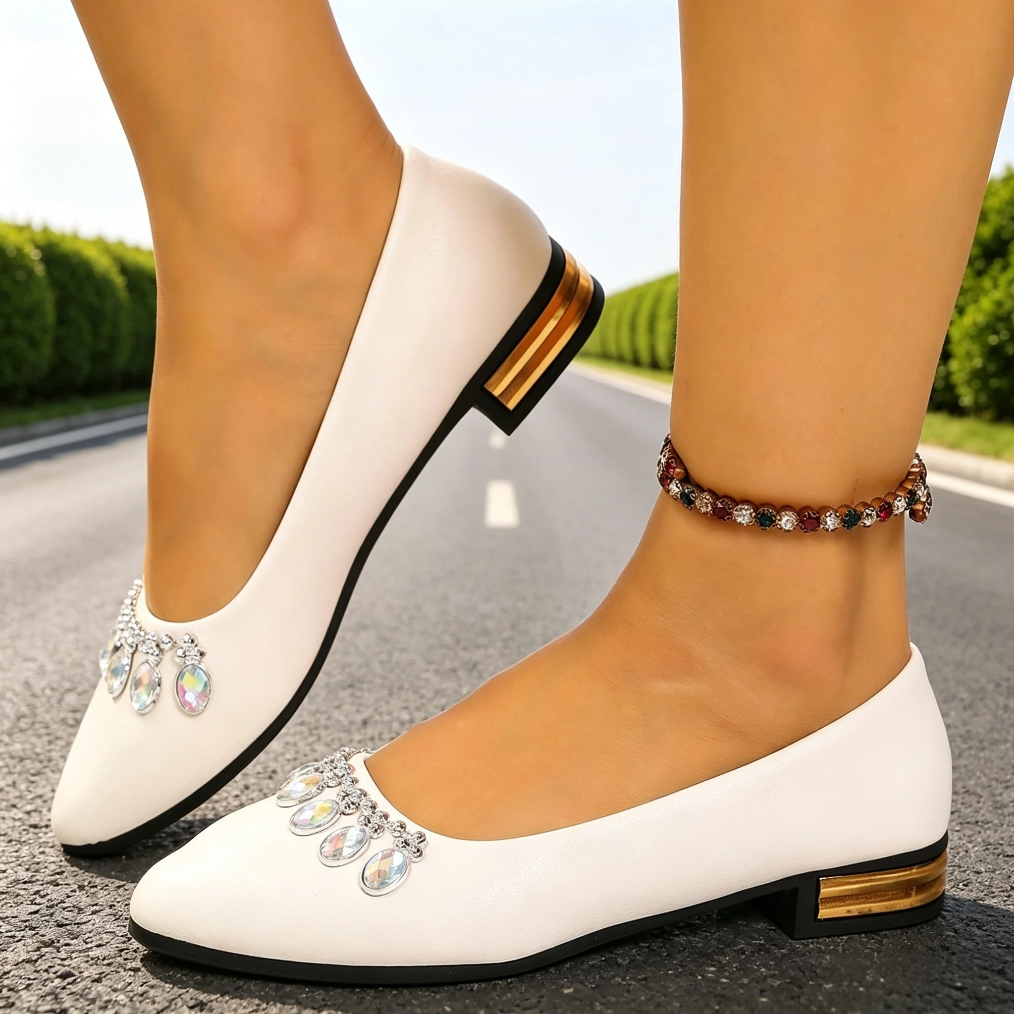 여성 플랫 포인티드 토 발레 슈즈 플러스 사이즈 플랫  - Women'S Fashion Footwear 리뷰 및 가격