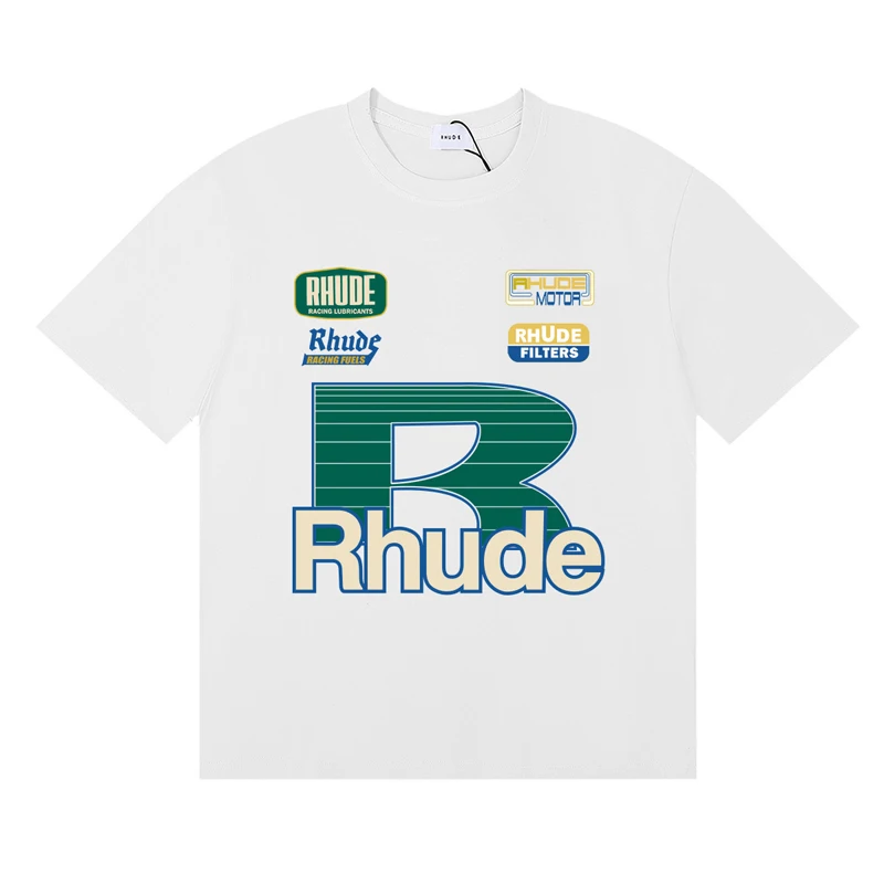 스트리트웨어 브랜드 Rhude 티셔츠 여름 유행 캐주얼 - Women Fashion Brand Logo 리뷰 및 가격