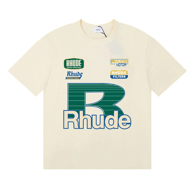 스트리트웨어 브랜드 Rhude 티셔츠 여름 유행 캐주얼 - Women Fashion Brand Logo 리뷰 및 가격