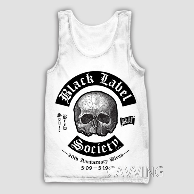 남녀공용 3D 프린트 블랙 라벨 SOCIETY 탱크 탑 - Women'S Fashion Labels 리뷰 및 가격