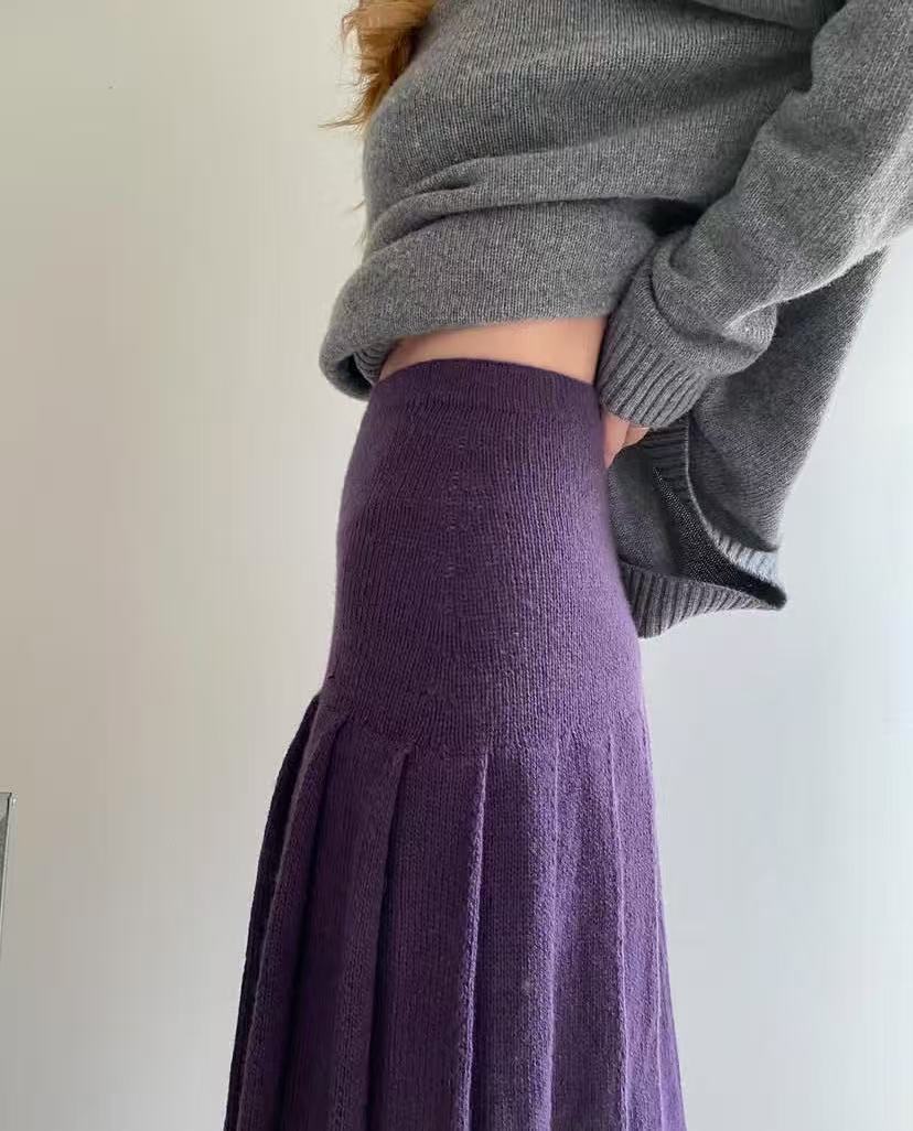 하이웨이스트 슬리밍 다용도 레트로 플리츠 스커트 여성용 - Pleated Skirt Women 리뷰 및 가격