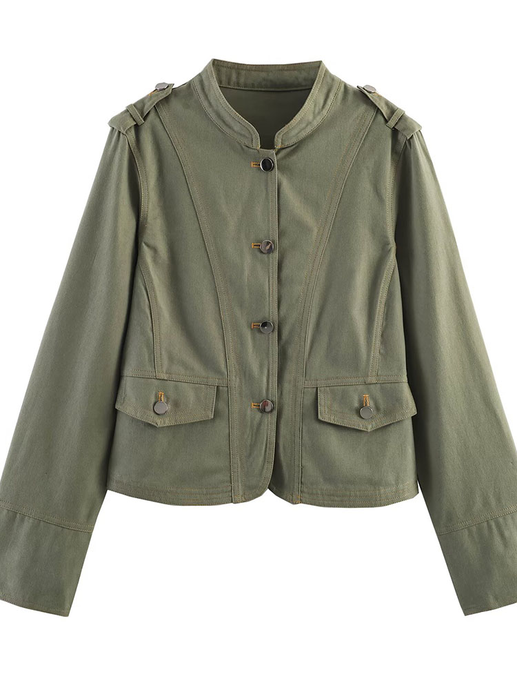 HH 여성 여름 유틸리티 다용도 아미 그린 재킷 스탠드 - Women'S Fashion Utility Jacket 리뷰 및 가격