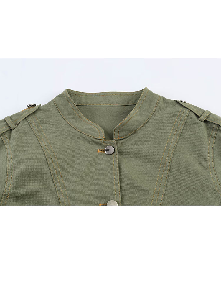 HH 여성 여름 유틸리티 다용도 아미 그린 재킷 스탠드 - Women'S Fashion Utility Jacket 리뷰 및 가격