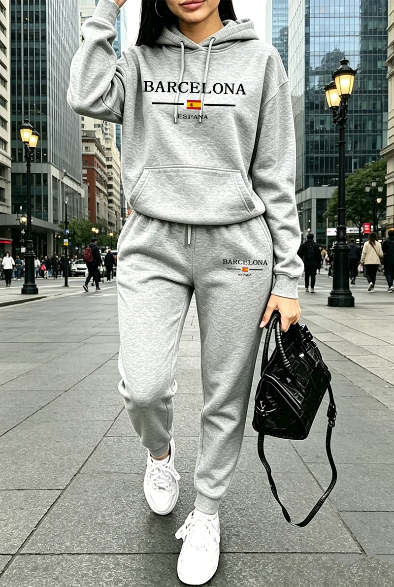 여성 패션 트레이닝복 프린팅 캐주얼 후드티 스웨트셔츠  - Women'S Fashion Hoodie 리뷰 및 가격