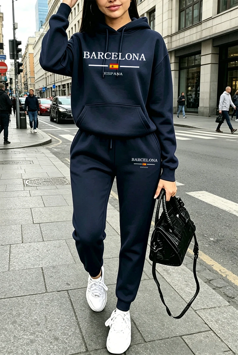 여성 패션 트레이닝복 프린팅 캐주얼 후드티 스웨트셔츠  - Women'S Fashion Hoodie 리뷰 및 가격