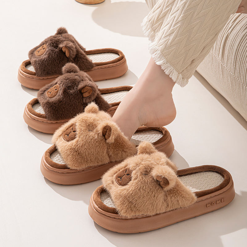 헴프 카툰 여성 슬리퍼 홈 플랫 캐주얼 봄 여름 럭셔리 - Women'S Fashion Footwear 리뷰 및 가격