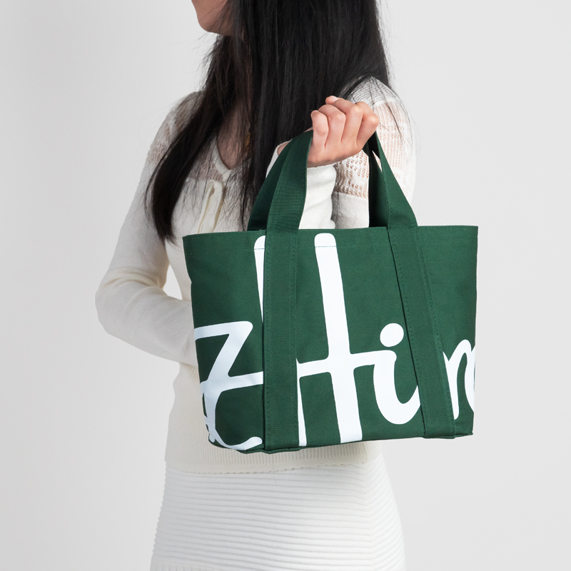 트렌디 브랜드 여성용 코튼 로고 토트백, 튼튼하고 재사 - Women Fashion Brand Logo 리뷰 및 가격