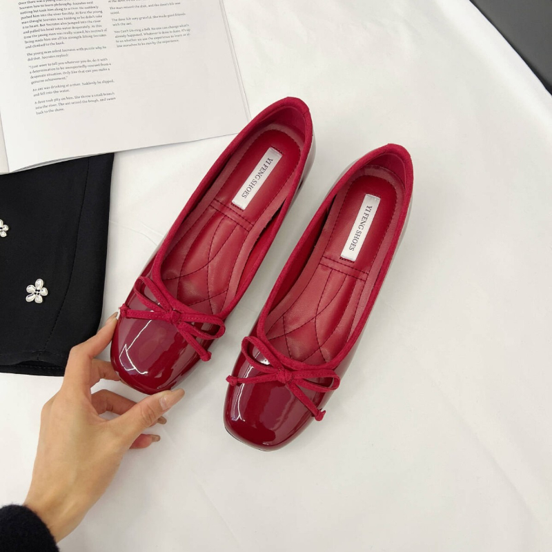얕은 여성용 부드러운 라운드 플랫 슈즈, 슬라이드 풋웨 - Women'S Fashion Footwear 리뷰 및 가격