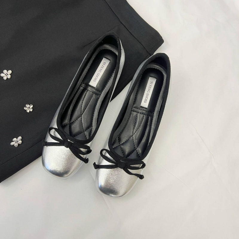 얕은 여성용 부드러운 라운드 플랫 슈즈, 슬라이드 풋웨 - Women'S Fashion Footwear 리뷰 및 가격