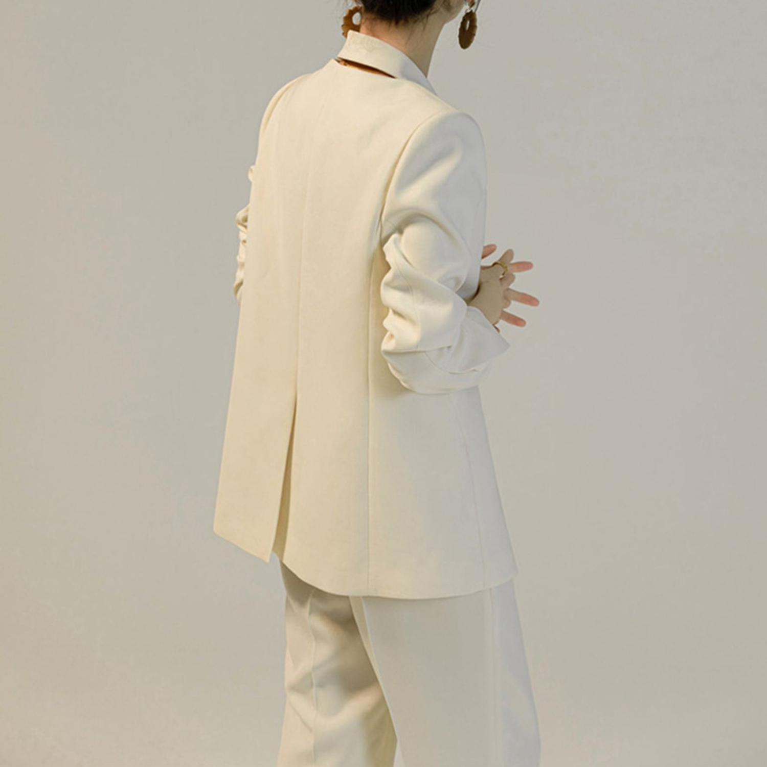 올링젠틀 여성 수트 팬츠슈트 2피스 히든 브레스티드 블 - Women'S Fashion Blazer 리뷰 및 가격