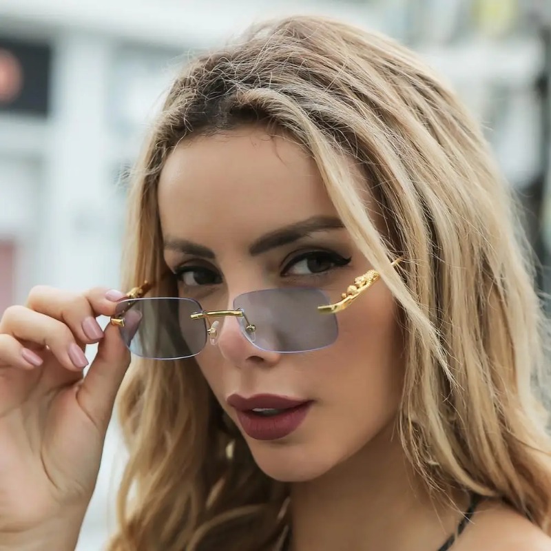 무테 사각 선글라스 여성 남성 명품 브랜드 디자이너 인 - Women'S Fashion Reading Glasses 리뷰 및 가격