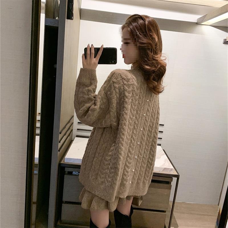 프리미엄 한국 겨울 스타일 세트 두꺼운 텍스처 니트 세 - Pleated Skirt Women 리뷰 및 가격